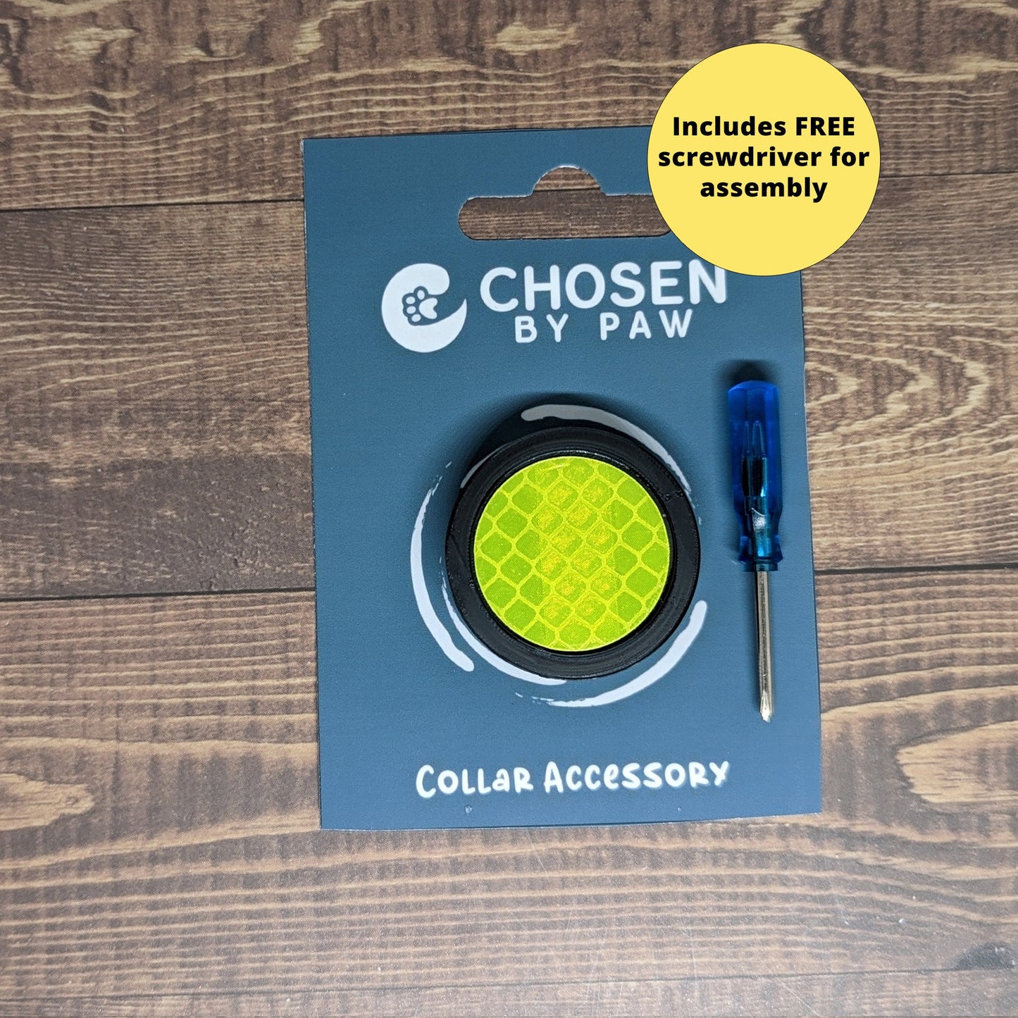Pack of 3 Reflective Safety Pet Collar Accessories for dogs and cats, reflectors for evening walks