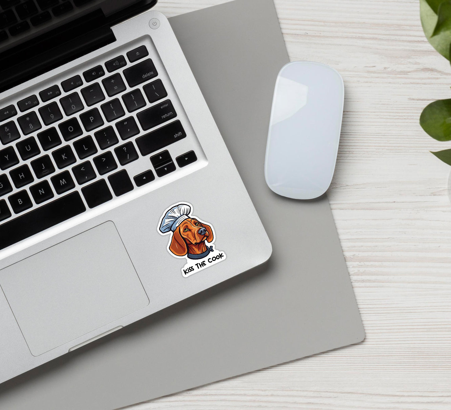Vizsla Kiss The Cook Vinyl Sticker