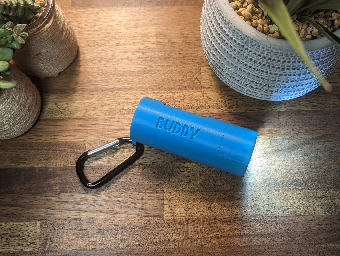 Personalized Dog Poop Bag Holder with Flashlight