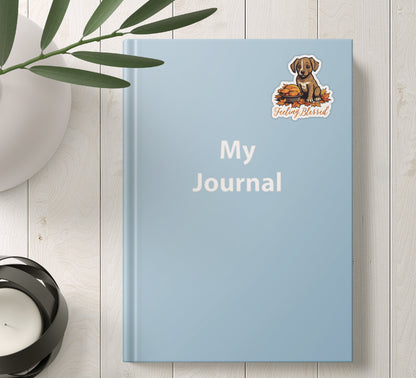 Feeling Blessed Dog Thanksgiving Vinyl Sticker